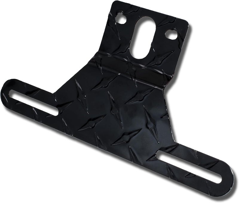 BFXM Universal Trailer License Plate Bracket Frame, License Plate Holder, Trailer Mount Plate Frame, License Plate Bracket for RV, Boat, Trailer Licence Tag Holder (Black) - Image 1